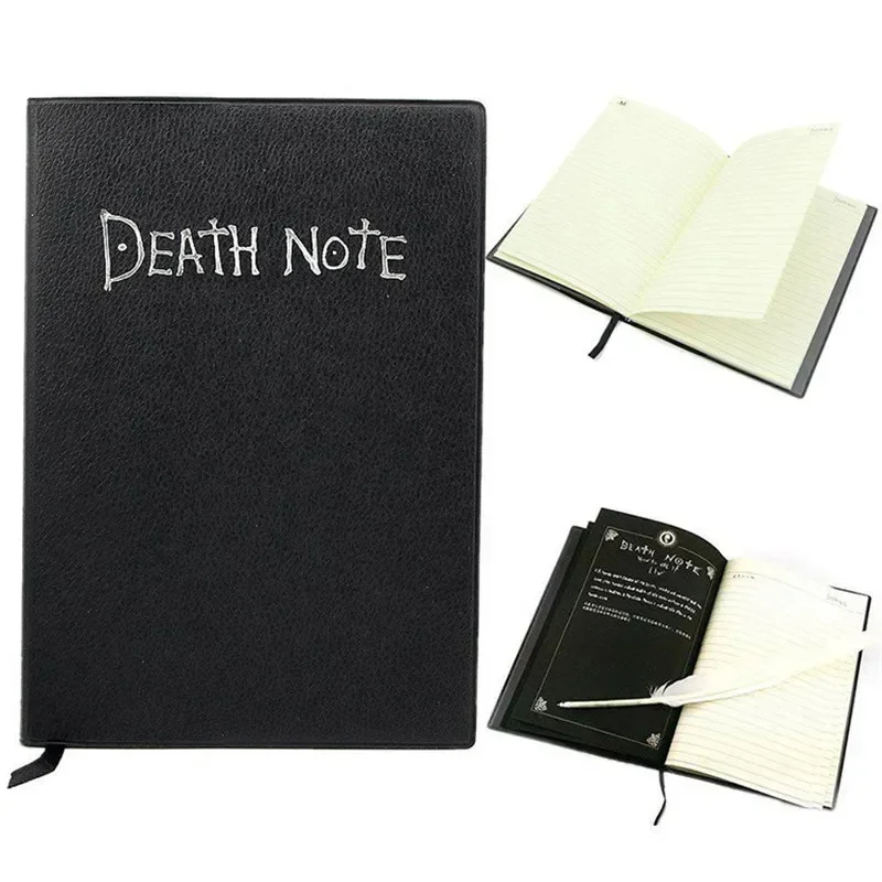 Death Note Replica - Zestaw notatników A5 Anime Death Note,