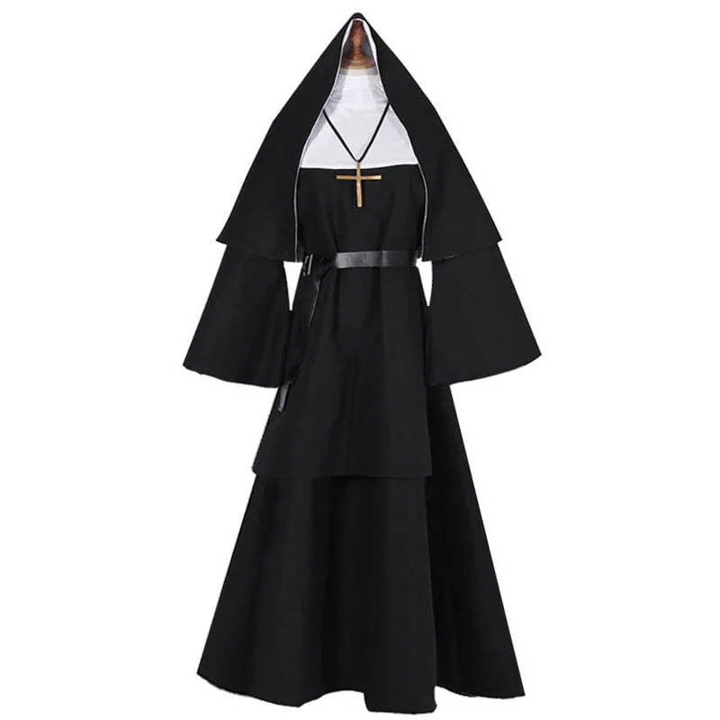 Kostium zakonnicy na Halloween – Anime Cosplay Nun recenzja i cena