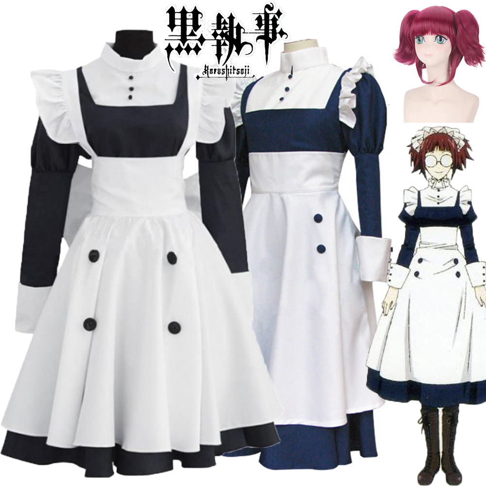 Strój pokojówki Meyrin z 2025  – Anime Cosplay Black Girl recenzja i cena