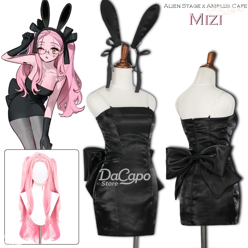 Strój Króliczka Kosmitki Stage – Anime Cosplay Black Girl recenzja i cena