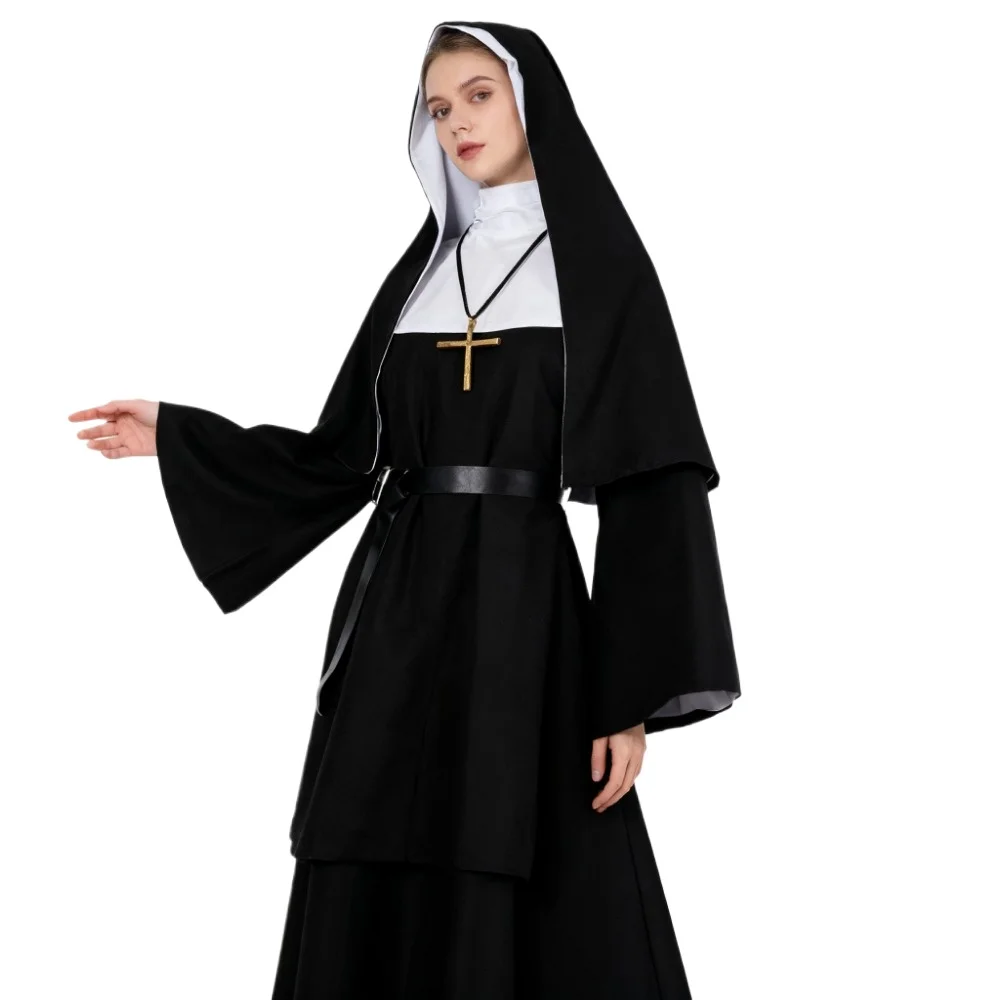 Kostium zakonnicy na Halloween – Anime Cosplay Nun recenzja i cena