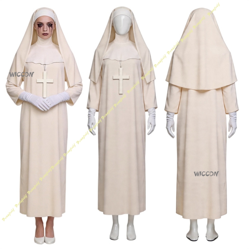 Kostium zakonnicy Off White do – Anime Cosplay Nun recenzja i cena