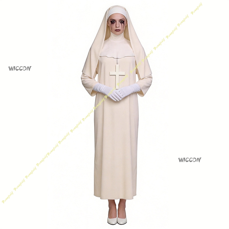 Kostium zakonnicy Off White do – Anime Cosplay Nun recenzja i cena
