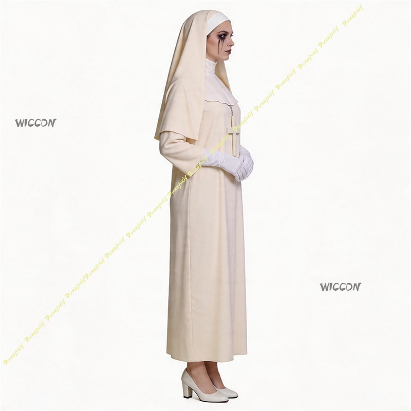 Kostium zakonnicy Off White do – Anime Cosplay Nun recenzja i cena